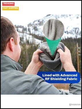 Accessories | Emf Radiation Blocking Beanie Cap Silver Fiber Lining ...